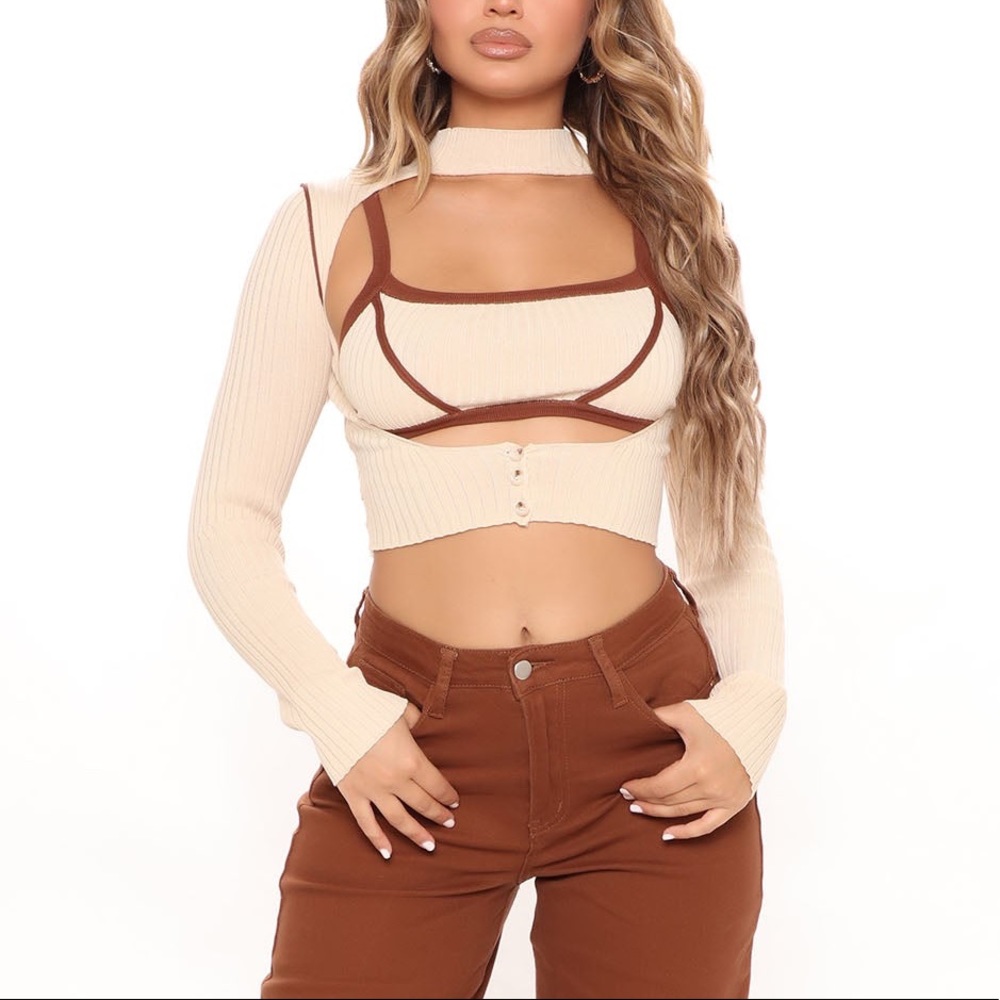 2 PC sweater top